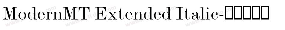 ModernMT Extended Italic字体转换